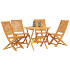 Garten Essgruppe 5 pcs Braun Massivholz Akazie