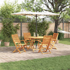 Garten Essgruppe 5 pcs Braun Massivholz Akazie