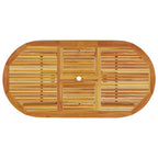 Garten Essgruppe 7 pcs Braun Massivholz Akazie