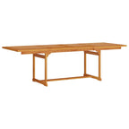 Garten Essgruppe 9 pcs Braun Massivholz Akazie