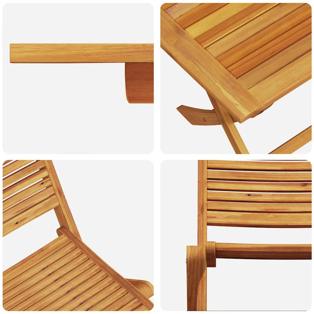 Garten Essgruppe 5 pcs Braun Massivholz Akazie