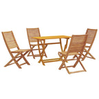Garten Essgruppe 5 pcs Braun Massivholz Akazie