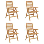 Stuhl 4 pcs Braun 64,5 x 52 x 108 cm Massivholz Teak
