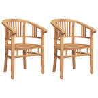 Stuhl 2 pcs Braun 63 x 58 x 89 cm Massivholz Teak