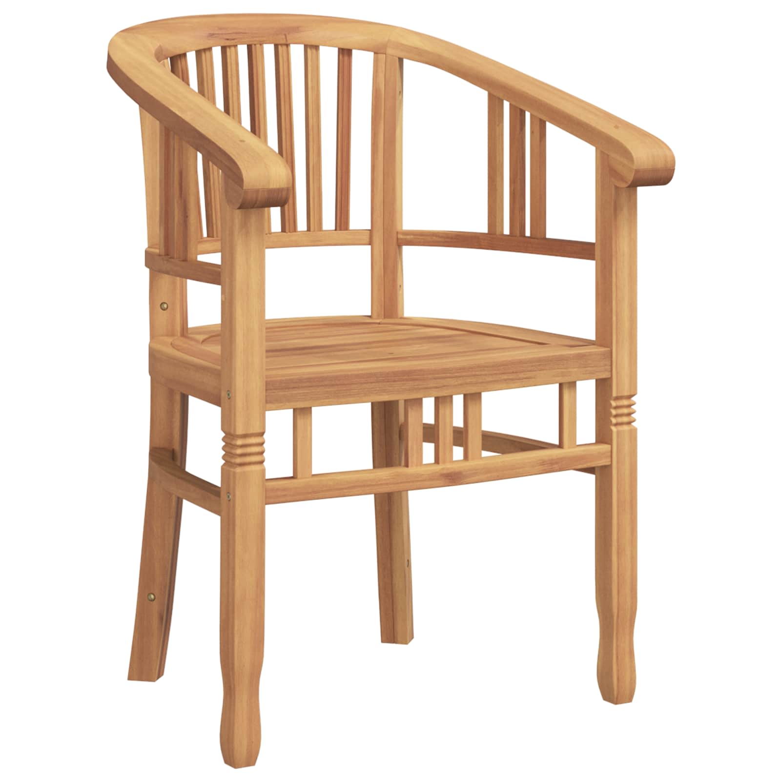 Stuhl 2 pcs Braun 63 x 58 x 89 cm Massivholz Teak