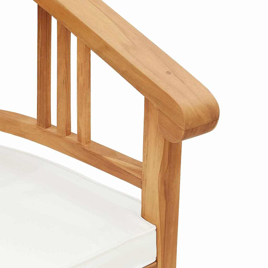 Stuhl mit Kissen 2 pcs Braun 63 x 58 x 89 cm Massivholz Teak