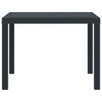 Gartentisch Anthrazit 100 x 100 x 73 cm Poly-Rattan