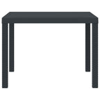 Gartentisch Anthrazit 100 x 100 x 73 cm Poly-Rattan