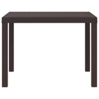 Gartentisch Braun 100 x 100 x 73 cm Poly-Rattan