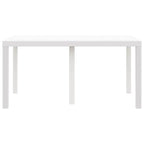 Gartentisch Weiß 150 x 100 x 73 cm Poly-Rattan