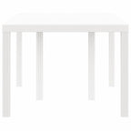Gartentisch Weiß 150 x 100 x 73 cm Poly-Rattan