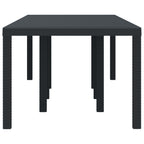 Gartentisch Anthrazit 250 x 100 x 73 cm Poly-Rattan
