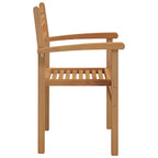 Stuhl 4 pcs Braun 56 x 55 x 90,5 cm Massivholz Teak