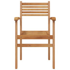Stuhl 8 pcs Braun 56 x 55 x 90,5 cm Massivholz Teak