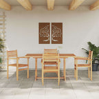 Garten Essgruppe 5 pcs Natur Massivholz Akazie