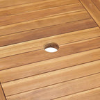 Garten Essgruppe 7 pcs Natur Massivholz Akazie