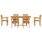 Garten Essgruppe 7 pcs Natur Massivholz Akazie