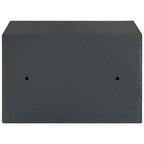 Safe Box mit Schloss Dunkelgrau 31 x 20 x 20 cm Stahl