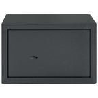 Safe Box mit Schloss Dunkelgrau 31 x 20 x 20 cm Stahl