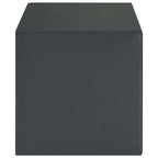 Safe Box mit Schloss Dunkelgrau 31 x 20 x 20 cm Stahl