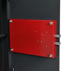 Safe Box mit Schloss Dunkelgrau 35 x 31 x 50 cm Stahl