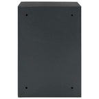 Safe Box mit Schloss Dunkelgrau 35 x 31 x 50 cm Stahl