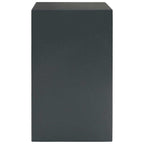 Safe Box mit Schloss Dunkelgrau 35 x 31 x 50 cm Stahl