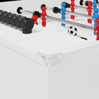 Tischfußballtisch Weiß 125 x 60,5 x 80 cm Holzwerkstoff