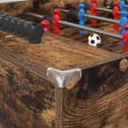 Tischfußballtisch Geräucherte Eiche 125 x 60,5 x 80 cm