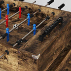 Tischfußballtisch Geräucherte Eiche 125 x 60,5 x 80 cm