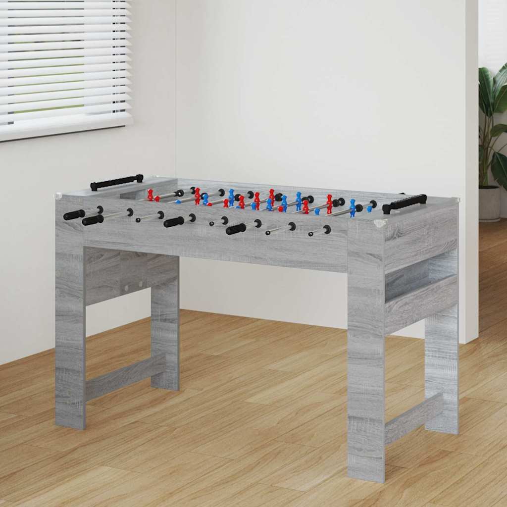 Tischfußballtisch Graues Sonoma 125 x 60,5 x 80 cm