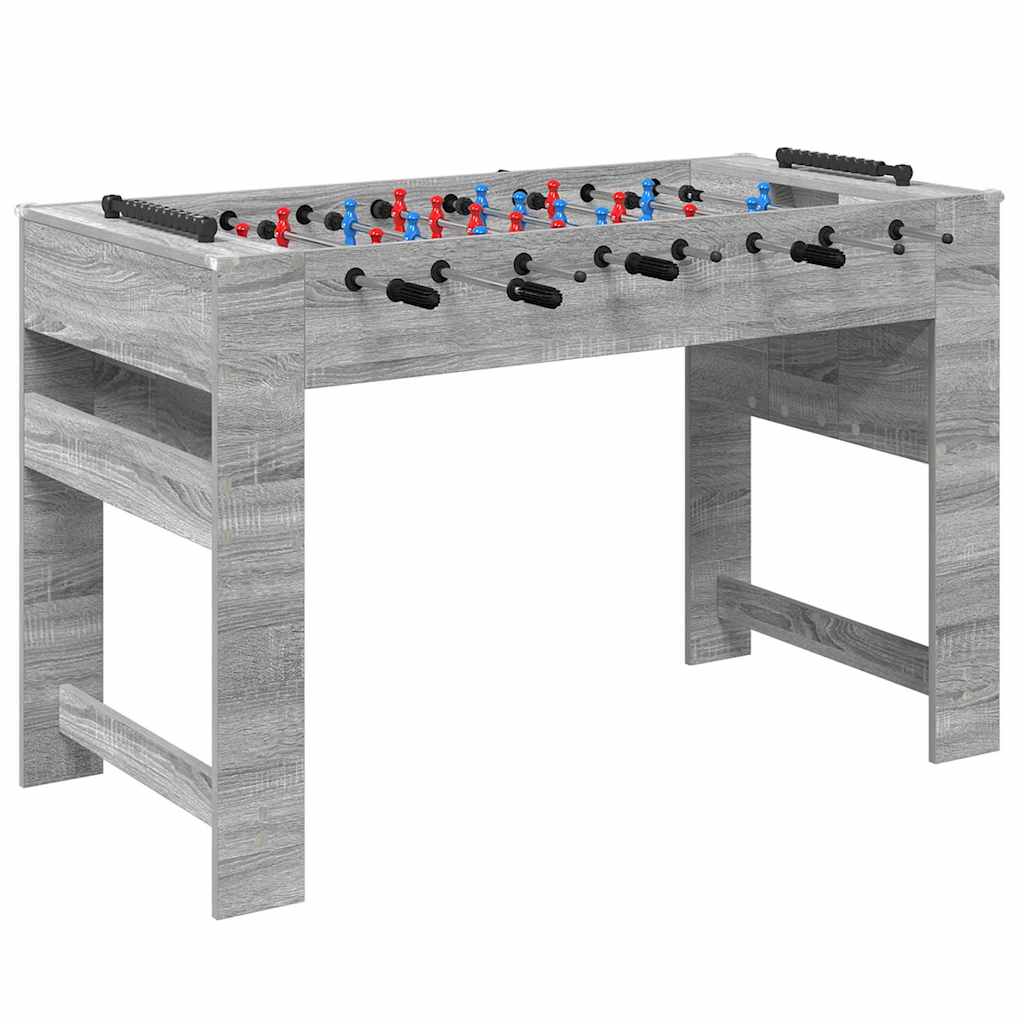 Tischfußballtisch Graues Sonoma 125 x 60,5 x 80 cm
