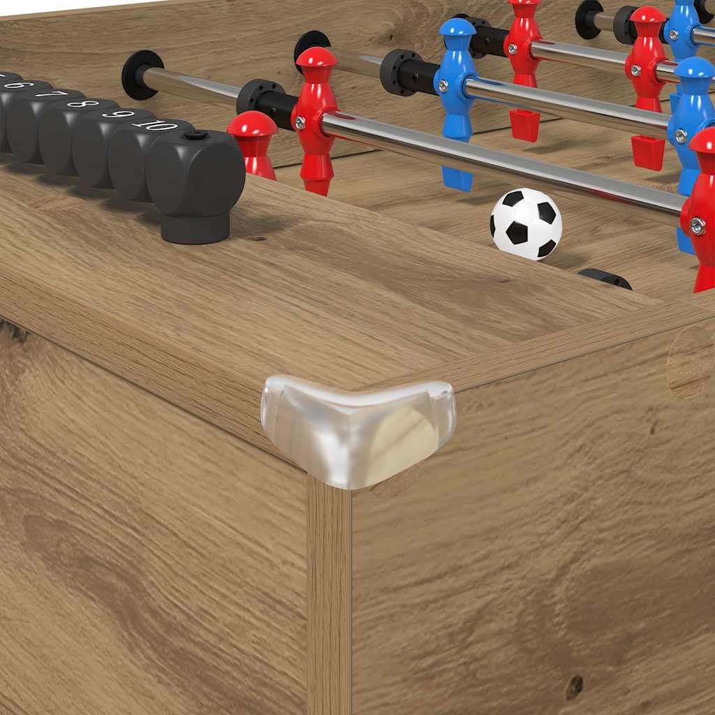 Tischfußballtisch Artisan-Eiche 125 x 60,5 x 80 cm