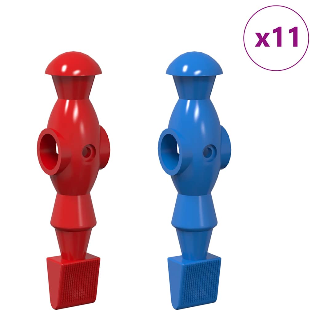 Tischfußball Spieler 22 pcs Blau und Rot 2,4 x 2,1 x 9,7 cm PP