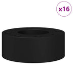 Fußballtisch-Bumper 16 pcs Schwarz 2,7 x 2,7 x 1,3 cm TPE