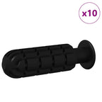 Tischfußballgriff 10 pcs Schwarz 2,8 x 2,8 x 9,3 cm PP