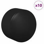 Tischfußball Tisch Endkappen 10 pcs Schwarz 1,5 x 1,5 x 1 cm PP