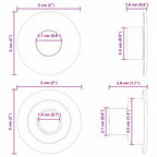 Tischfußballlager 10 pcs Schwarz 5 x 5 x 2,8 cm PP
