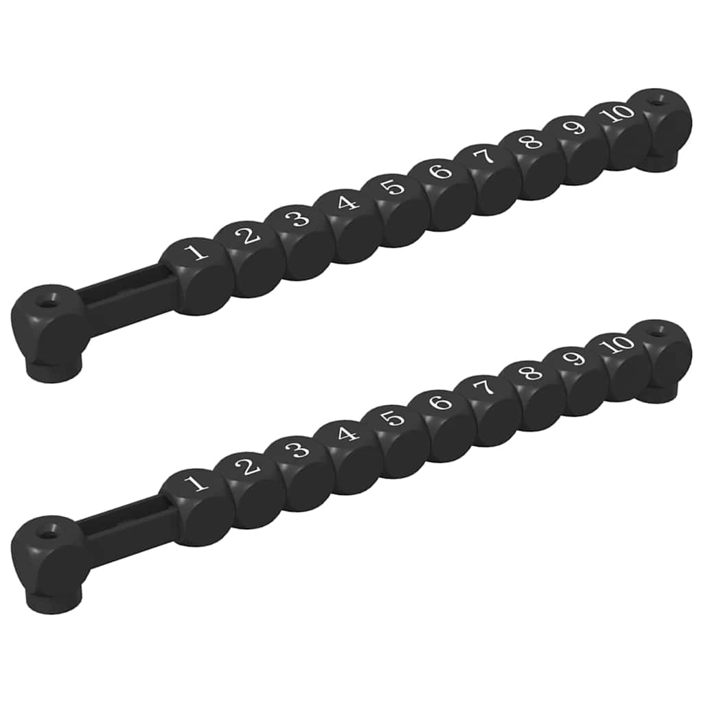 Fußballtischzähler 2 pcs Schwarz 30 x 2,2 x 2,9 cm HIPS
