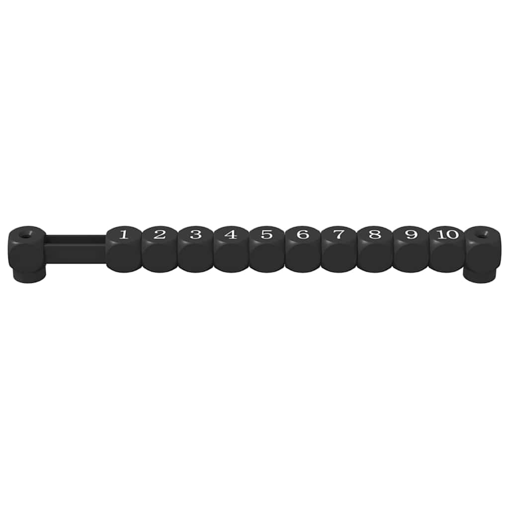 Fußballtischzähler 2 pcs Schwarz 30 x 2,2 x 2,9 cm HIPS