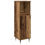 Badezimmermöbel-Set mit Regal 3 pcs Altholz Holzwerkstoff