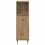 Badezimmermöbel-Set mit Regal 3 pcs Artisan-Eiche Holzwerkstoff
