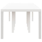 Gartentisch Weiß 300 x 100 x 73 cm Poly-Rattan