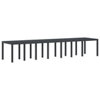 Gartentisch Anthrazit 400 x 100 x 73 cm Poly-Rattan