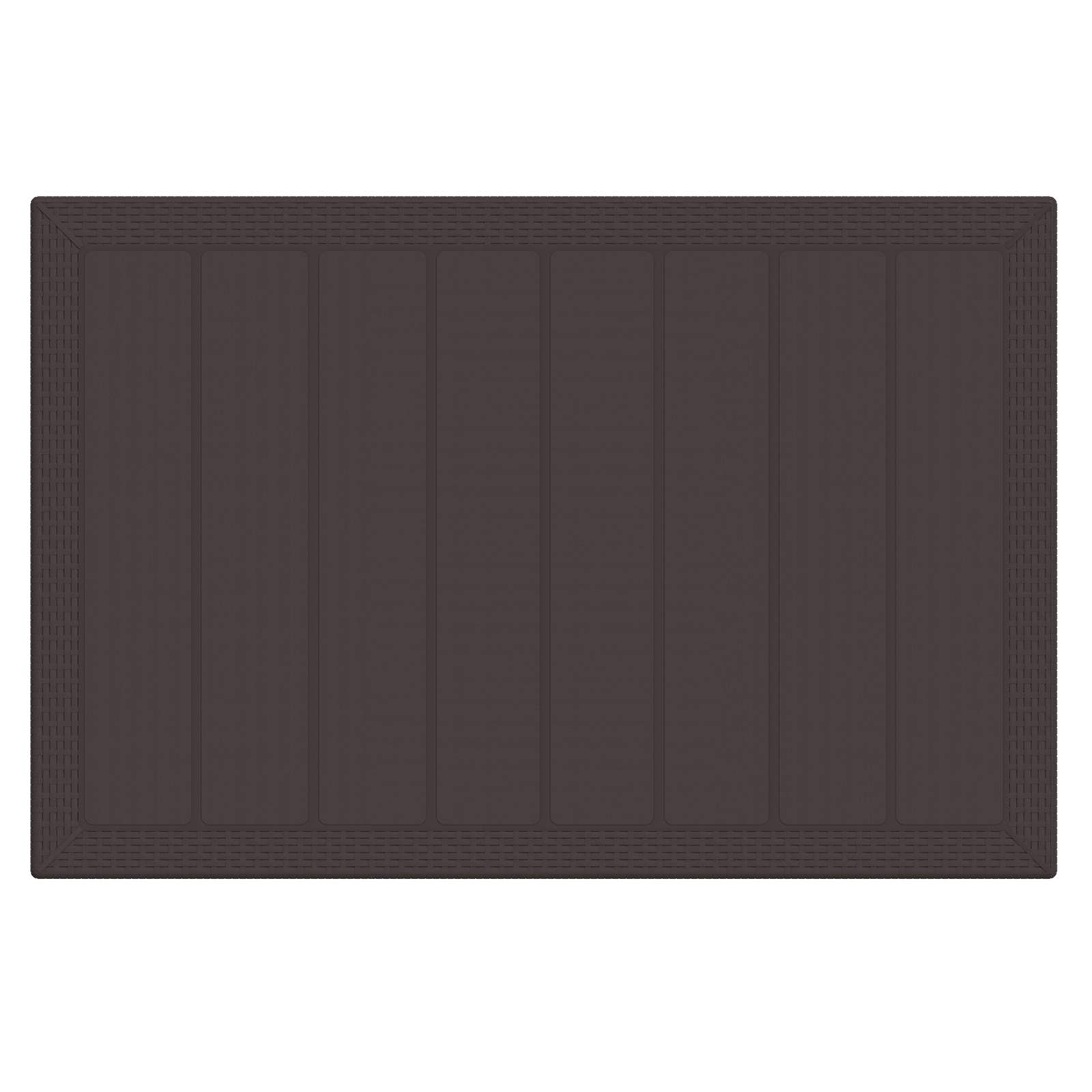 Garten Essgruppe 7 pcs Braun Polt Rattan