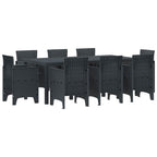 Garten Essgruppe 9 pcs Anthrazit Polypropylen