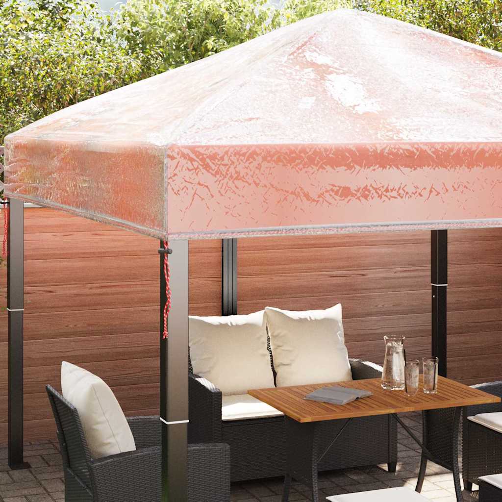 Ersatzbezug für Pavillon Transparent 300 x 300 x 26 cm PVC