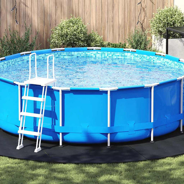 Bodenfolie für Pools Schwarz Ø 500 cm Polyester-Geotextil