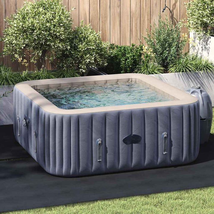 Bodenfolie für Pools Schwarz 274 x 274 cm Polyester-Geotextil