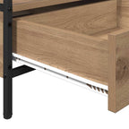 Couchtisch Eiche handwerklich 100 x 51 x 45 cm Holzwerkstoff